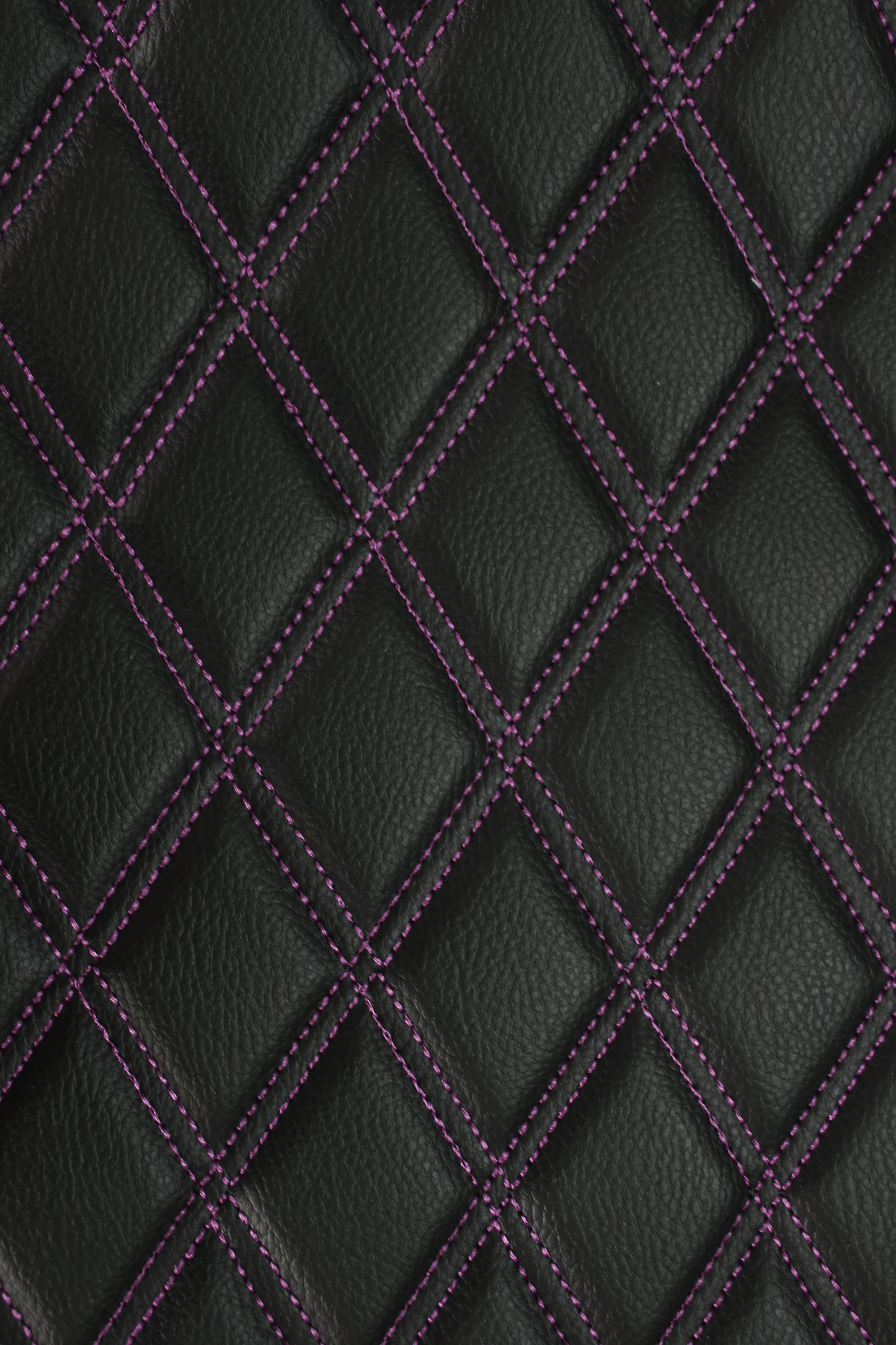 Sample Double Purple Quilted Vinyl Faux Leather Car Upholstery Fabric | 2"x3" 5x7.5cm Diamond Stitched 5mm Foam Backed 140cm Wide -55" Wide (Copy)