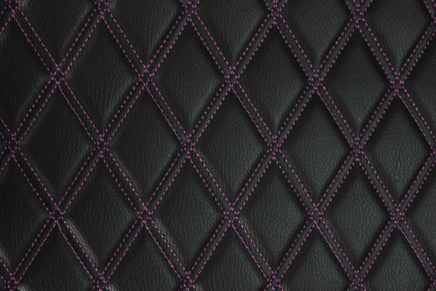 Sample Double Purple Quilted Vinyl Faux Leather Car Upholstery Fabric | 2"x3" 5x7.5cm Diamond Stitched 5mm Foam Backed 140cm Wide -55" Wide (Copy)