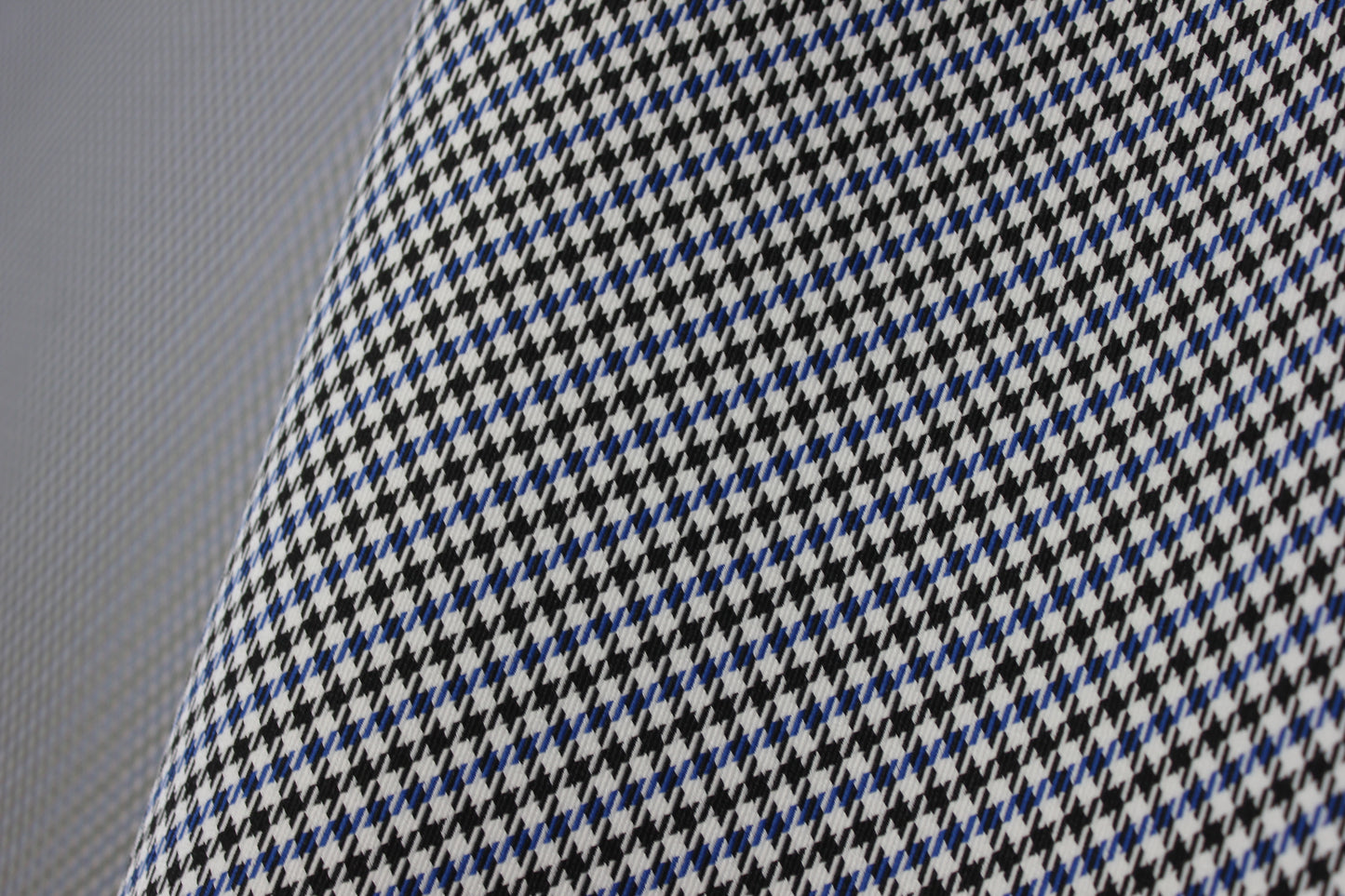Pepita Houndstooth Car Seat Upholstery Fabric Porsche - Blue Black White- BMW Seat, Interior, Automobile, Door Headliner 4mm Foam Backed Restoration 150CM 55"