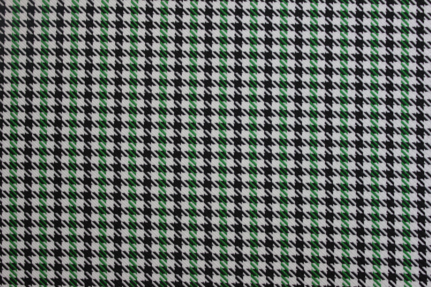 Pepita Houndstooth Car Seat Upholstery Fabric Porsche - Green Black White- BMW Seat, Interior, Automobile, Door Headliner 4mm Foam Backed Restoration 150CM 55"