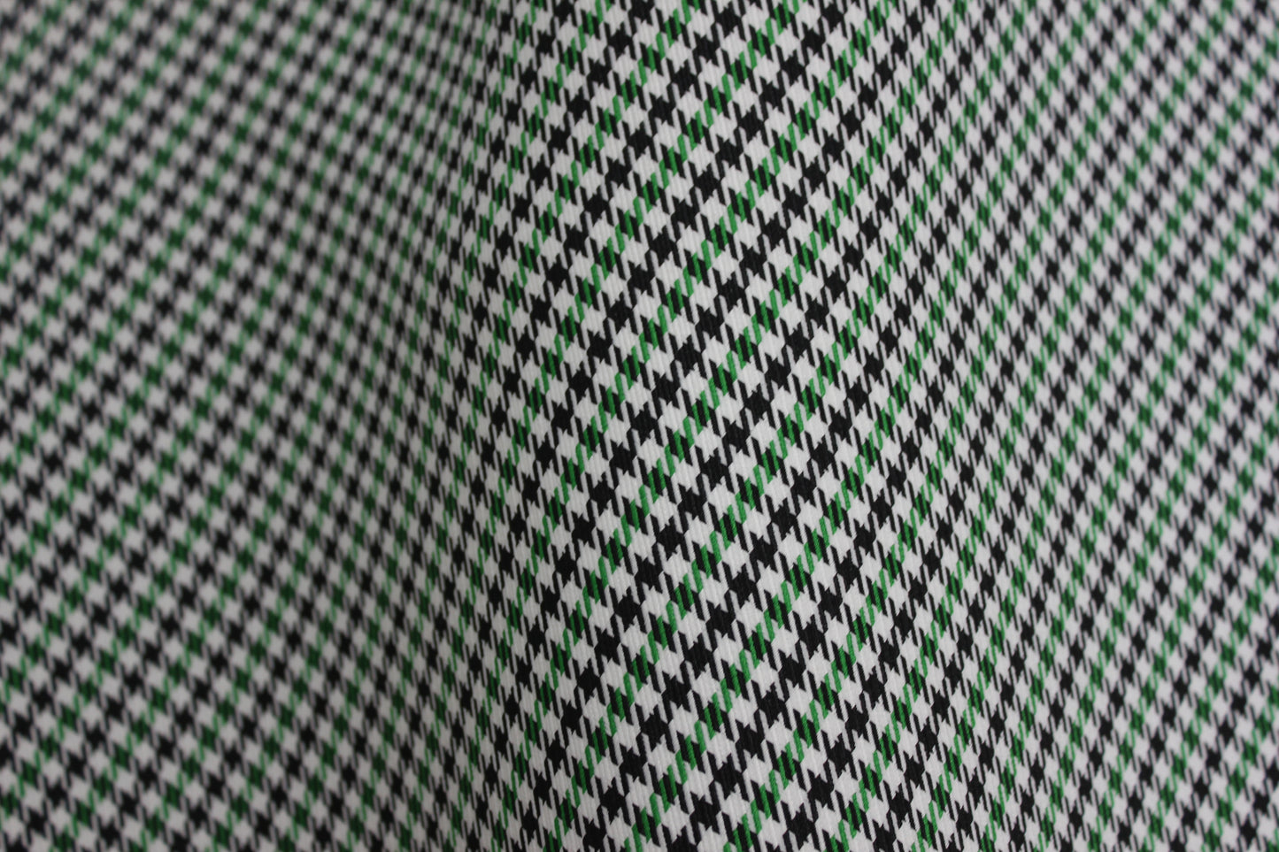 Pepita Houndstooth Car Seat Upholstery Fabric Porsche - Green Black White- BMW Seat, Interior, Automobile, Door Headliner 4mm Foam Backed Restoration 150CM 55"