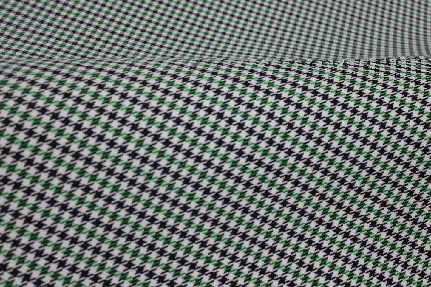 Pepita Houndstooth Car Seat Upholstery Fabric Porsche - Green Black White- BMW Seat, Interior, Automobile, Door Headliner 4mm Foam Backed Restoration 150CM 55"