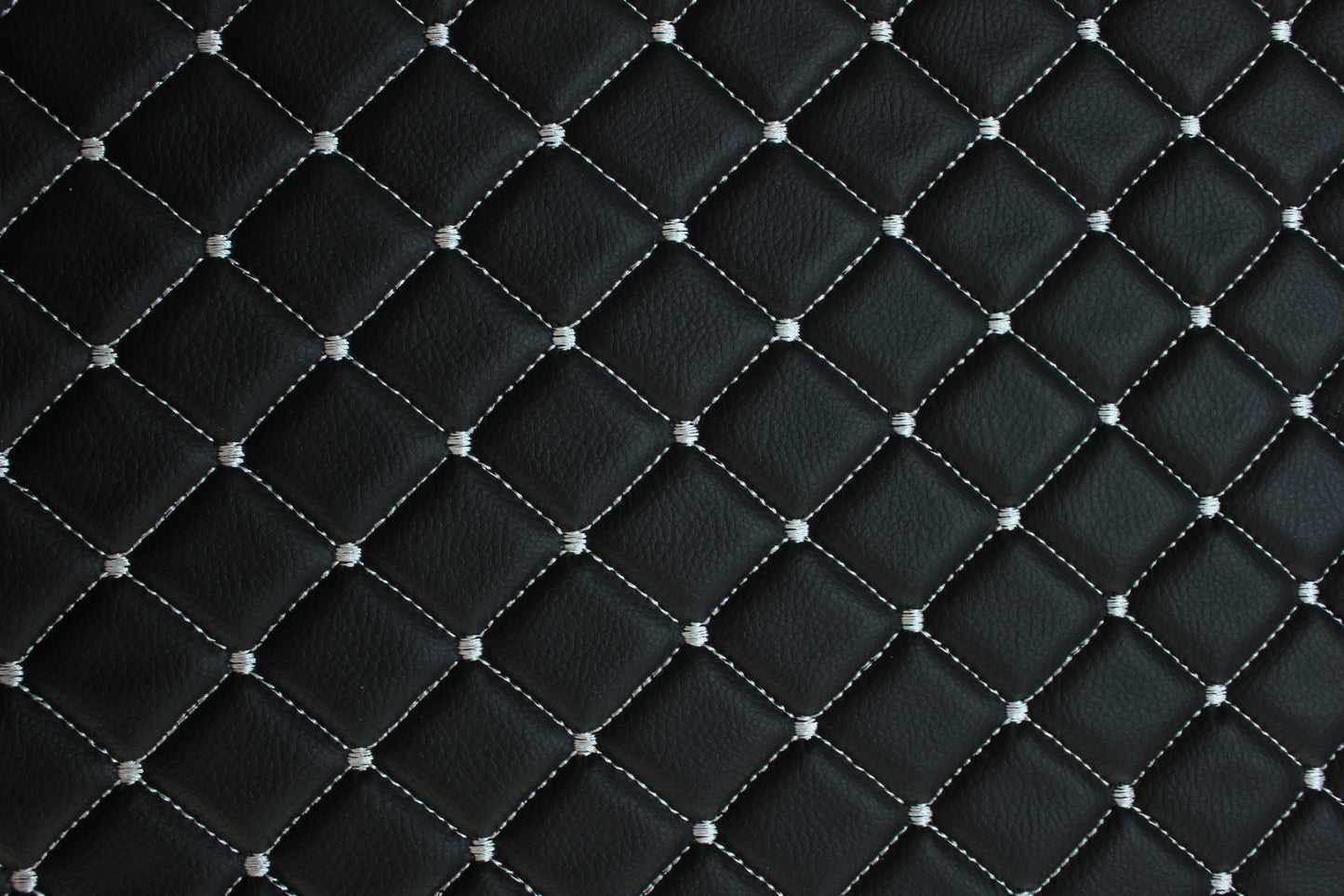 Dot Diamond White Quilted Faux Leather Upholstery Fabric | Foam Backing | Automotive, Marine, Furniture | 140cm (55.1") Wide Mercedes - BMW - VW (Copy)