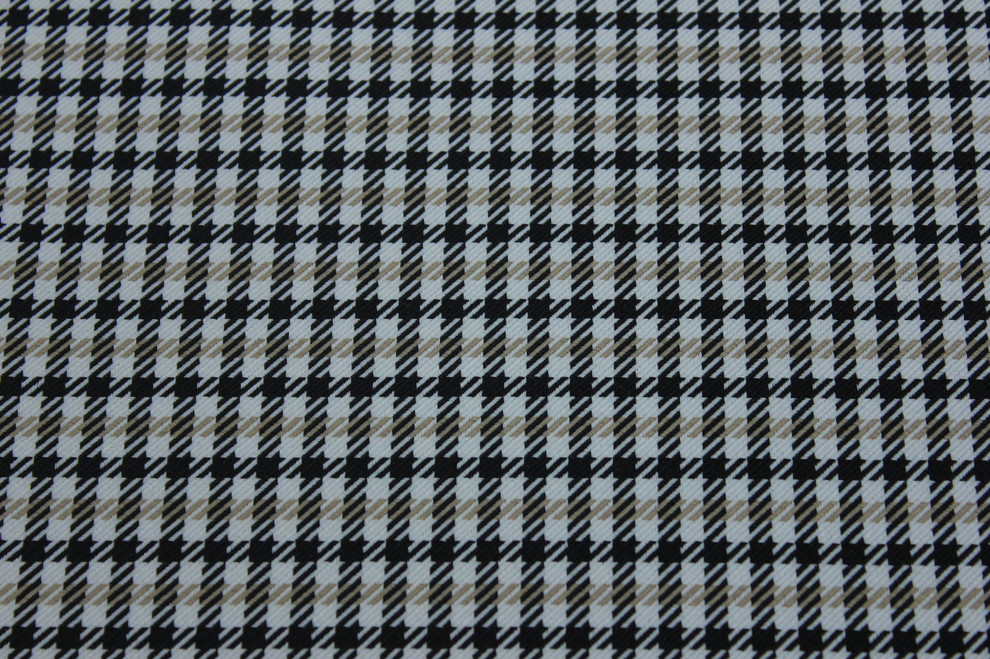 Pepita Beige Houndstooth Car Seat Upholstery Fabric Porsche - BMW Seat, Interior, Automobile, Door Headliner 4mm Foam Backed Restoration 150CM 55"
