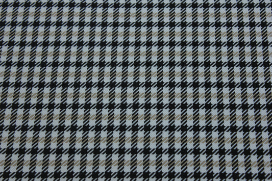 Pepita Beige Houndstooth Car Seat Upholstery Fabric Porsche - BMW Seat, Interior, Automobile, Door Headliner 4mm Foam Backed Restoration 150CM 55"