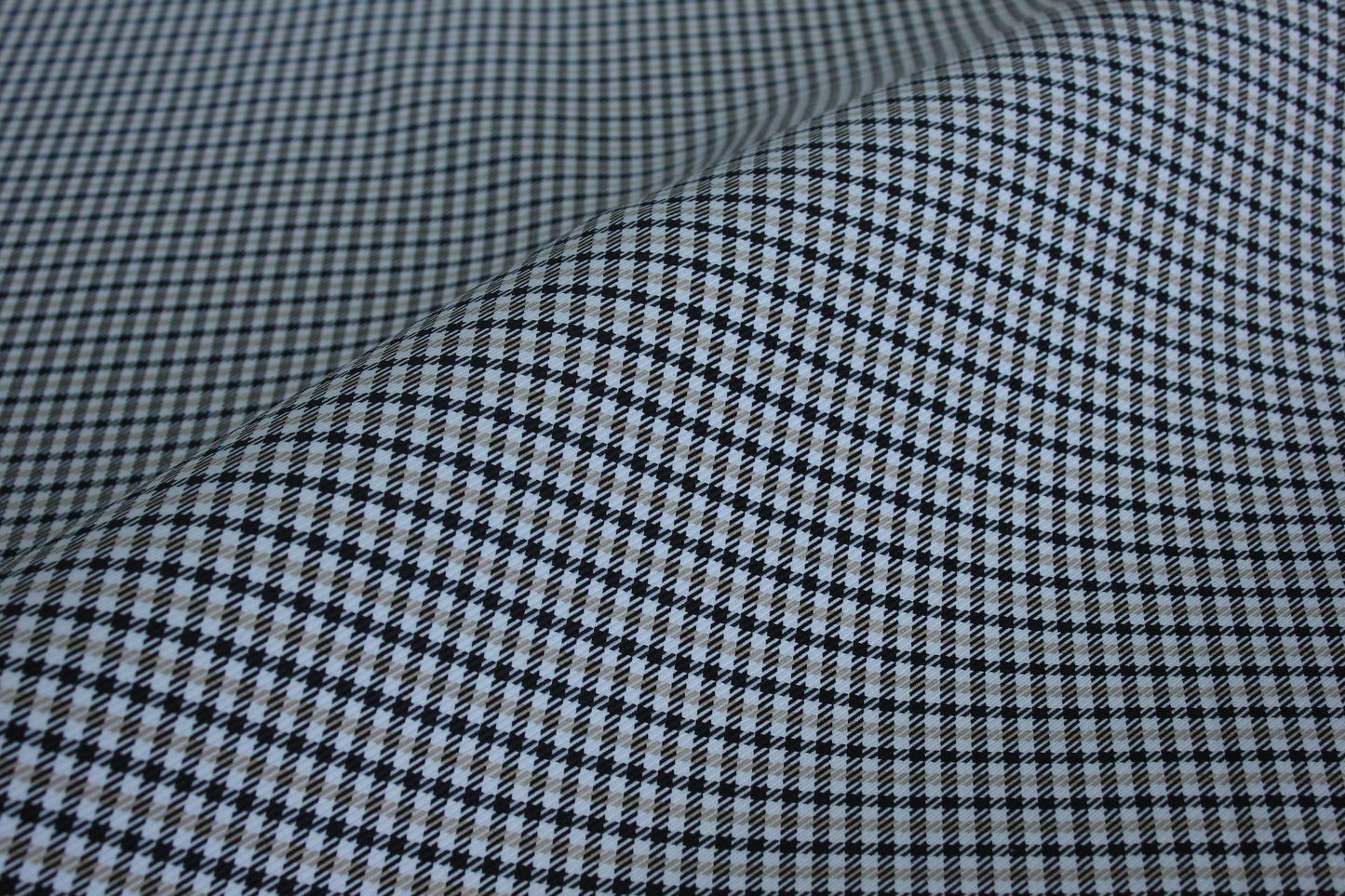 Pepita Beige Houndstooth Car Seat Upholstery Fabric Porsche - BMW Seat, Interior, Automobile, Door Headliner 4mm Foam Backed Restoration 150CM 55"