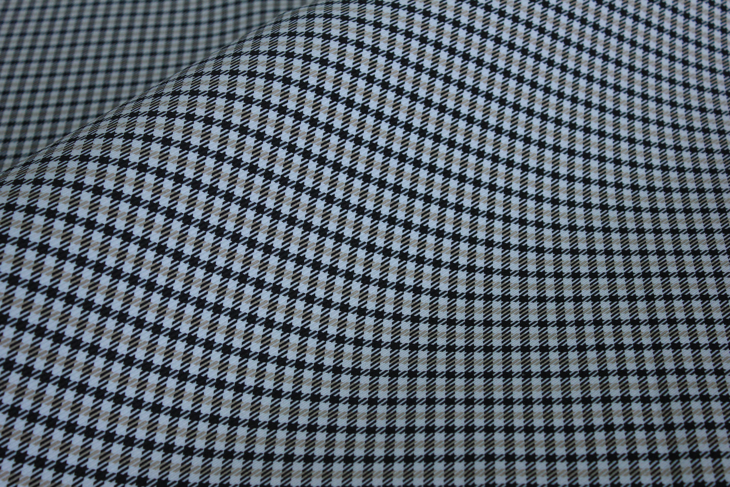 Pepita Beige Houndstooth Car Seat Upholstery Fabric Porsche - BMW Seat, Interior, Automobile, Door Headliner 4mm Foam Backed Restoration 150CM 55"