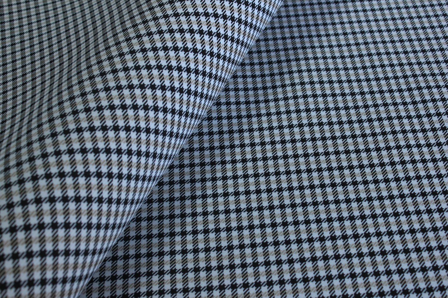 Pepita Beige Houndstooth Car Seat Upholstery Fabric Porsche - BMW Seat, Interior, Automobile, Door Headliner 4mm Foam Backed Restoration 150CM 55"