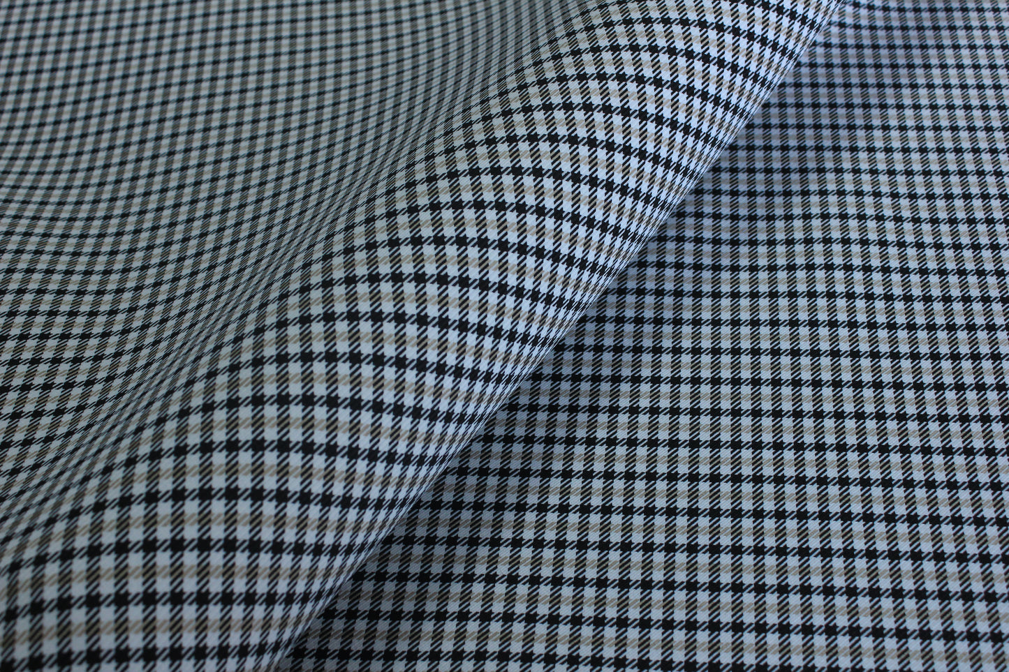 Pepita Beige Houndstooth Car Seat Upholstery Fabric Porsche - BMW Seat, Interior, Automobile, Door Headliner 4mm Foam Backed Restoration 150CM 55"