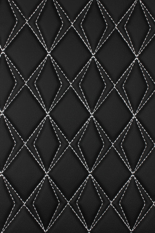 black-white-quilted-vinyl-faux-leather-car-upholstery-fabric