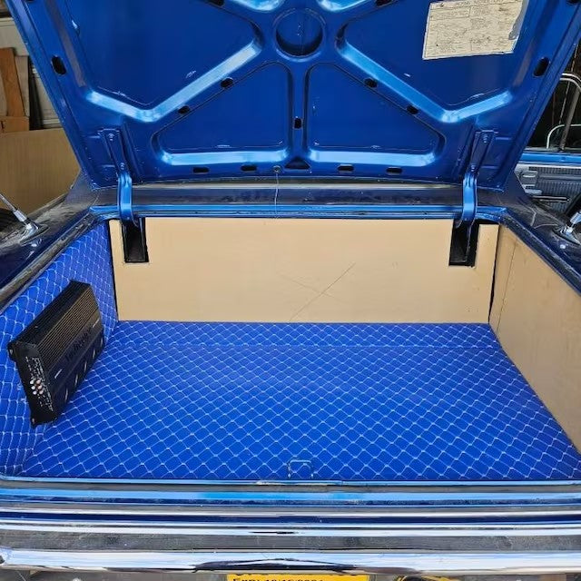 white-quilted-blue-faux-leather-upholstery-fabric-diamond