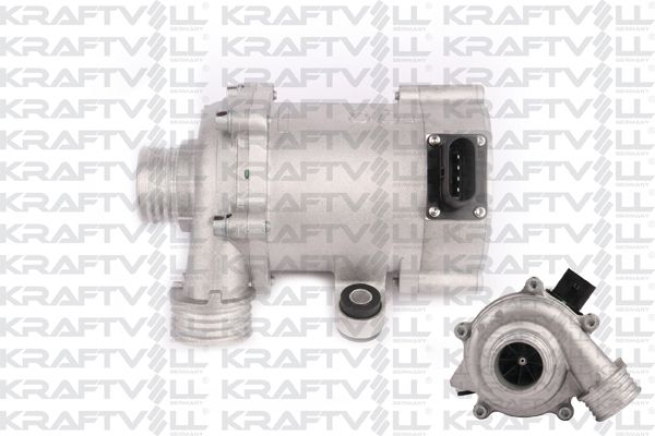 Kraftvoll Electric Water Pump with Oval Connector for BMW N20 Engine - F10 F20 F30 F36 Z4 E89 | OEM 11517597715