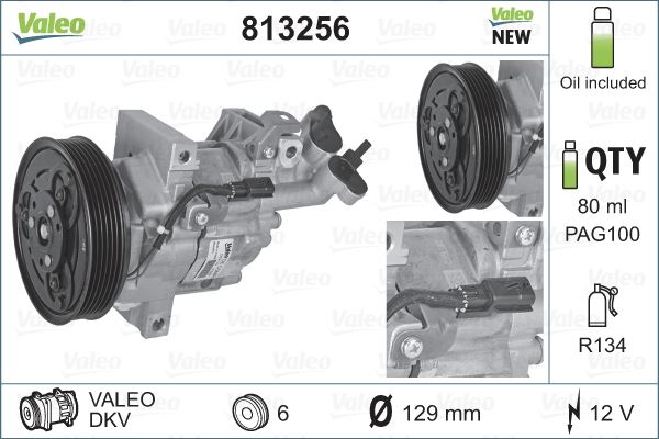 Valeo 813256 A/C Compressor - OE Quality for Renault Fluence & Dacia 1.5 dCi