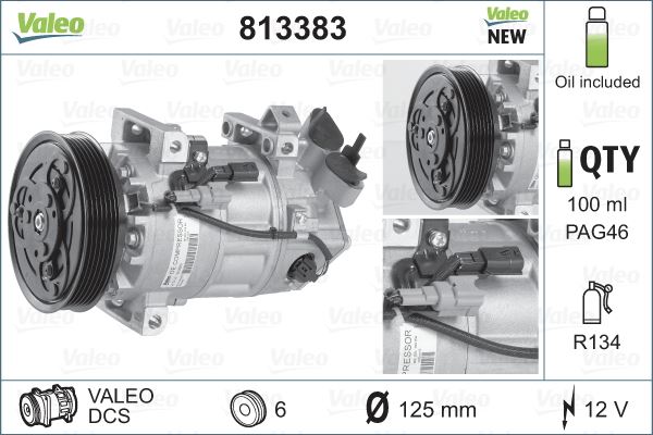 VALEO 813383 Clutch Slave Cylinder for Renault Megane, Clio, Scenic / Dacia Duster 1.5 dCi
