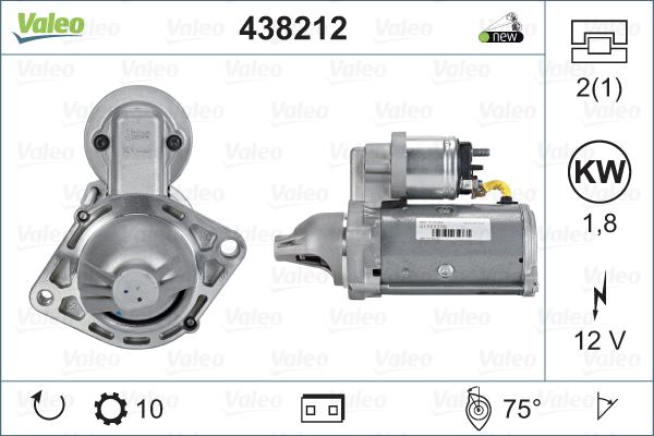 VALEO 438212 Starter Motor for Mercedes-Benz C-Class E-Class CLS GLK 180 200 250 CGI