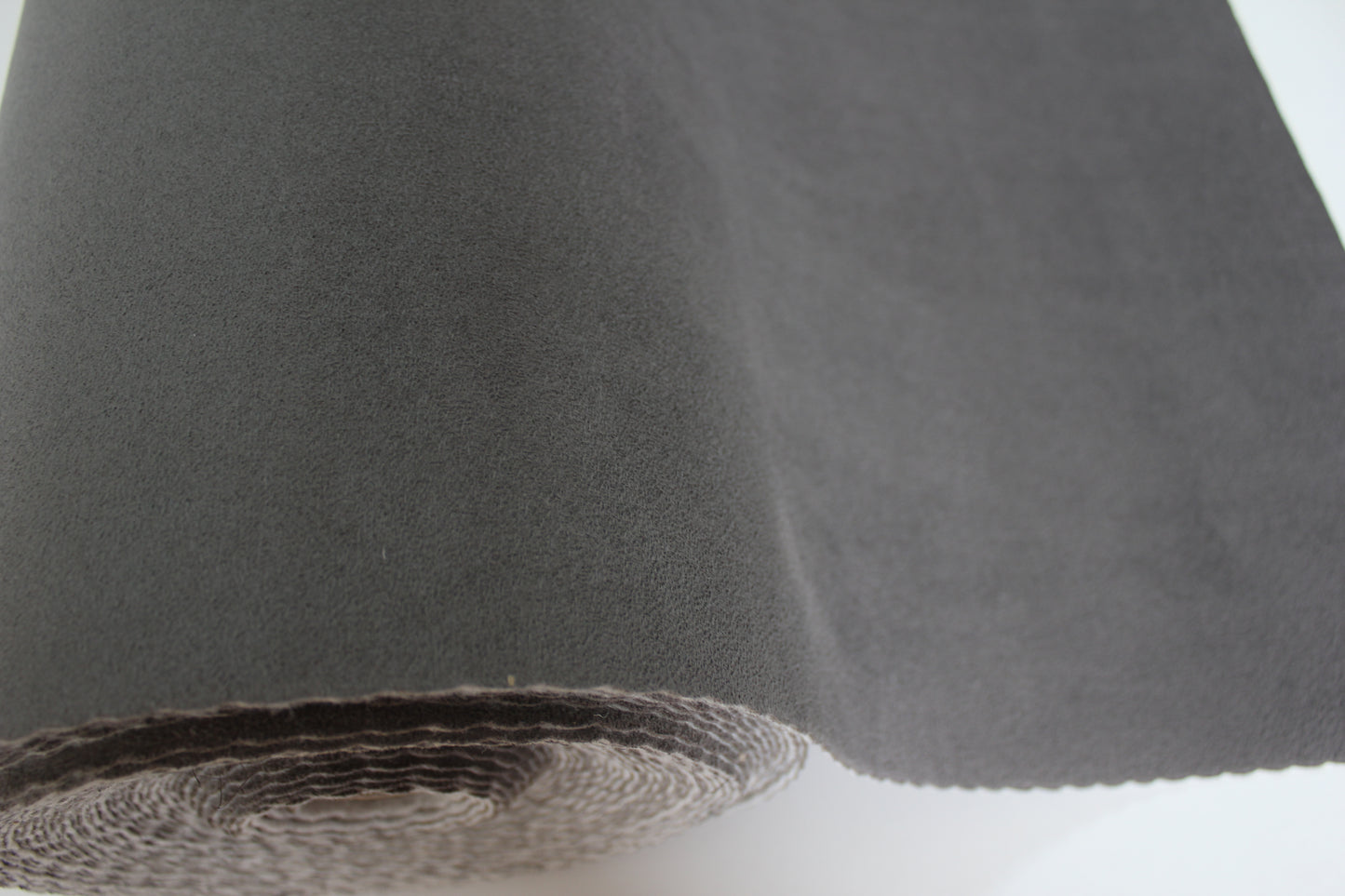 Dark Gray Suede Headliner Fabric with Foam & Felt Backing 150 CM - 59" Wide - Elevate Your Car's Interior | Perfect for Upholstery, Sunroof