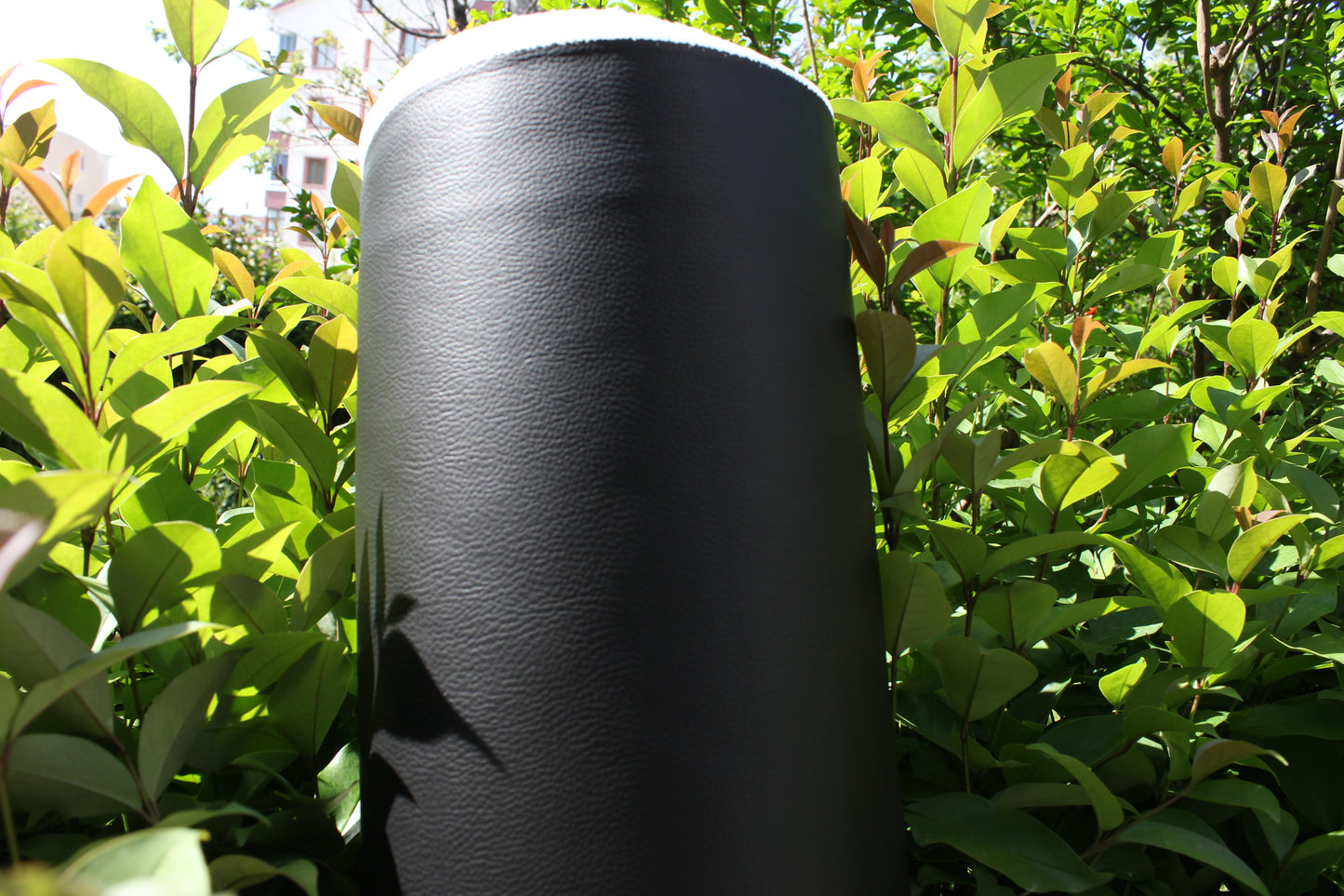 Black Vinyl Faux Leather Car Upholstery Fabric | Foam | 140cm W - 55" Wide | Grain Artificial Leather Automotive Boat Yacht Marine