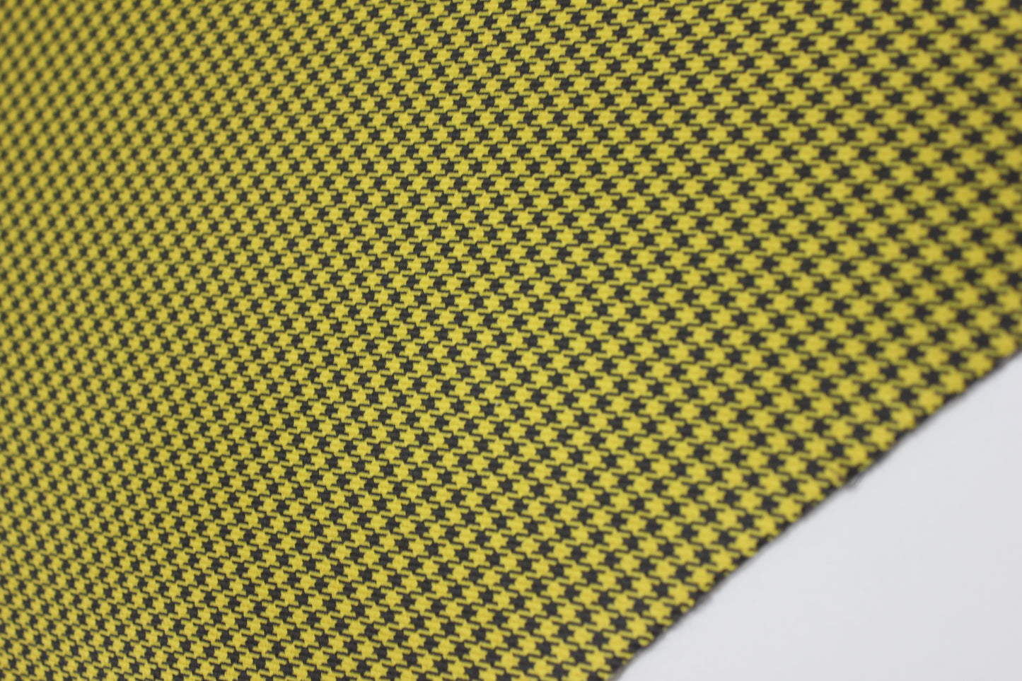 Pepita Houndstooth Car Seat Upholstery Fabric Porsche - Yellow Black - BMW Seat, Interior, Automobile, Door Headliner 4mm Foam Backed Restoration 150CM 55"