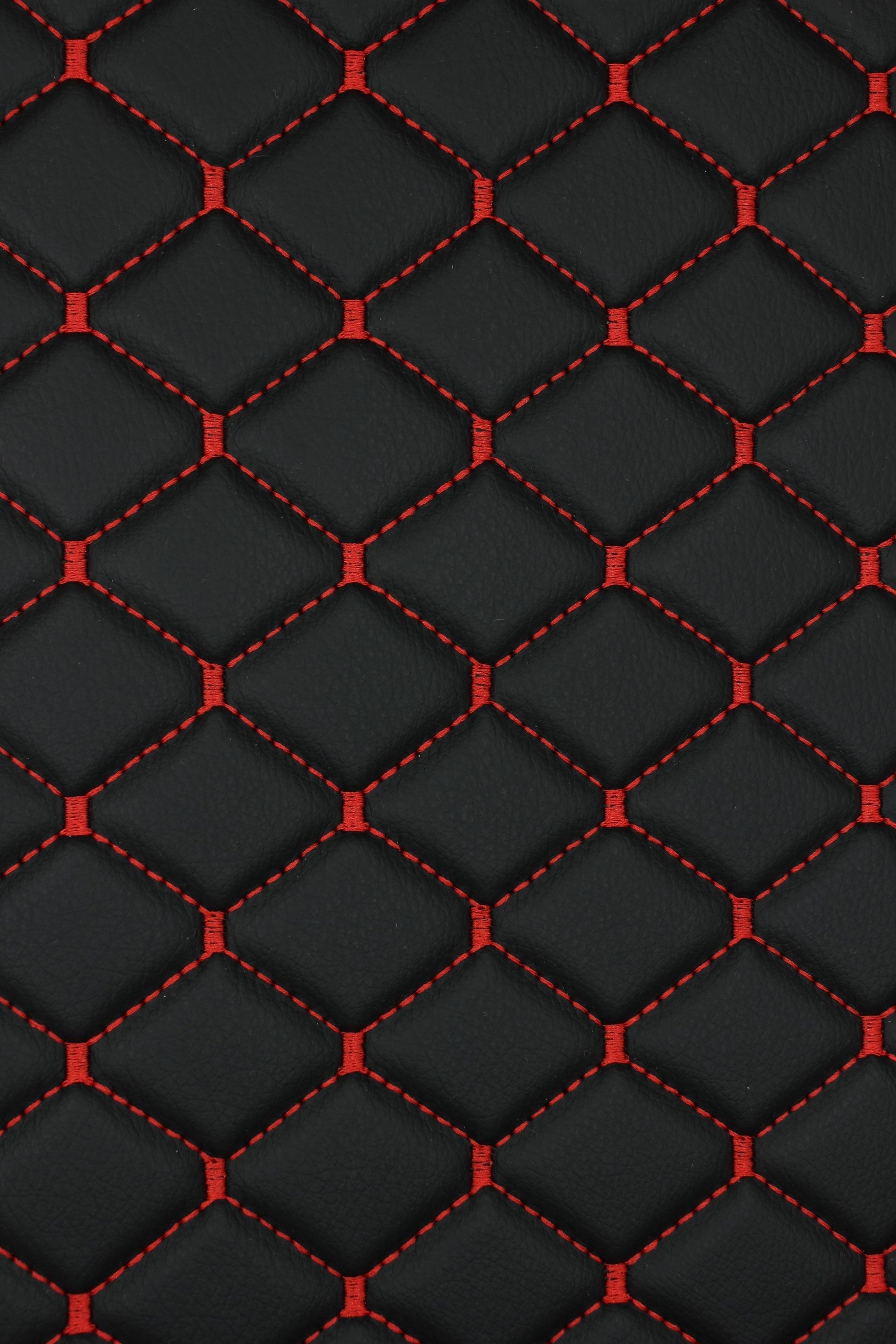 red-quilted-black-faux-leather-car-upholstery-fabric-diamond