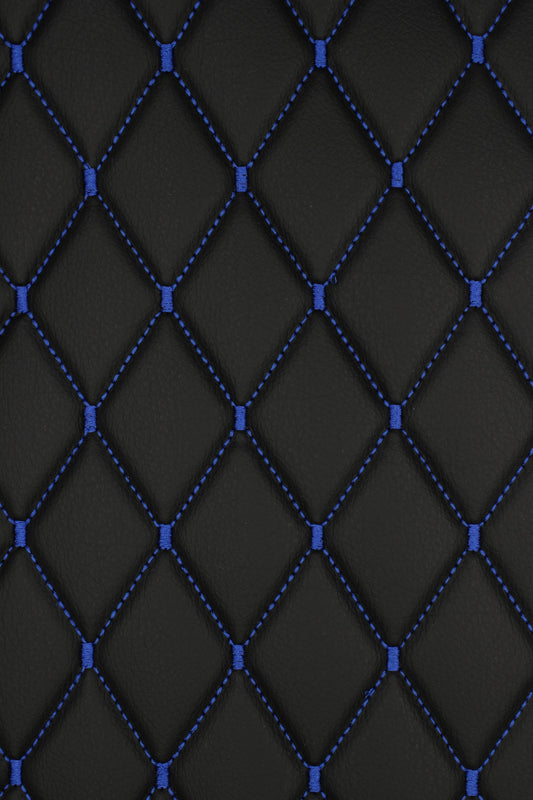 blue-quilted-black-faux-leather-car-upholstery-fabric-diamond-1