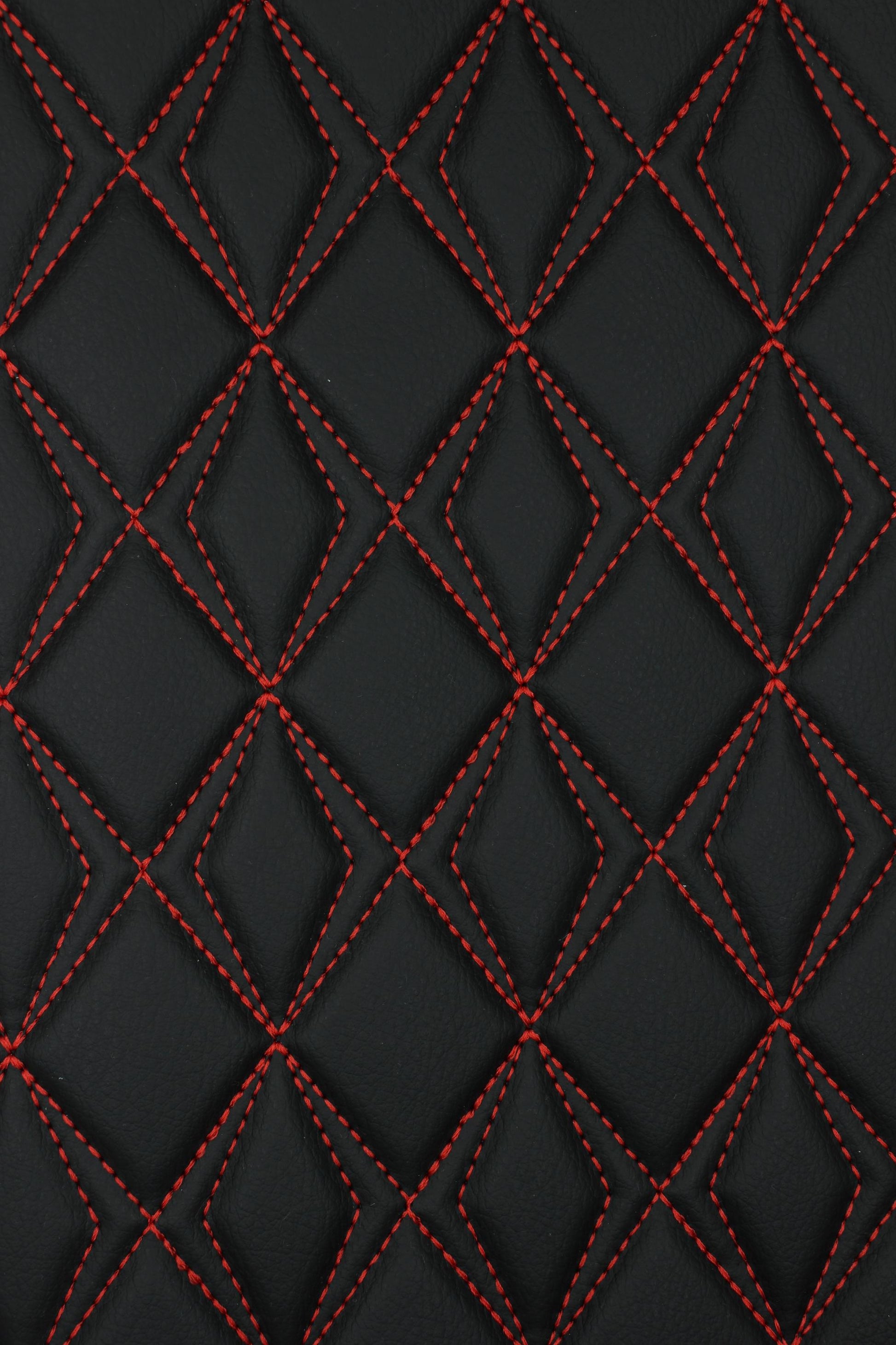 red-quilted-black-faux-leather-upholstery-fabric-diamond