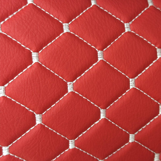 red-quilted-white-faux-leather-upholstery-fabric-diamond