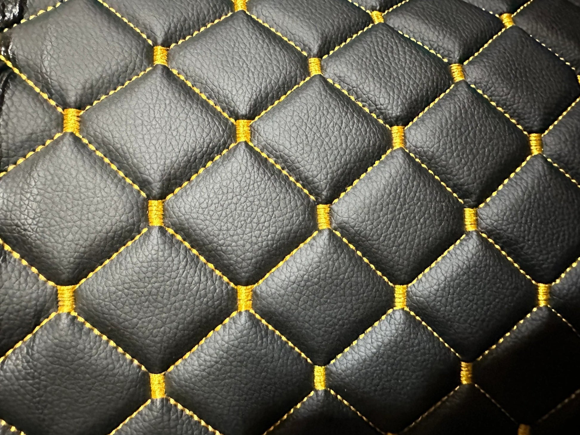 black-gold-quilted-vinyl-faux-leather-car-upholstery-fabric