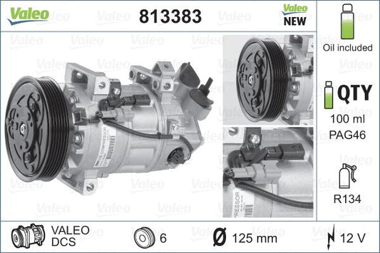 VALEO 813383 Clutch Slave Cylinder for Renault Megane, Clio, Scenic / Dacia Duster 1.5 dCi